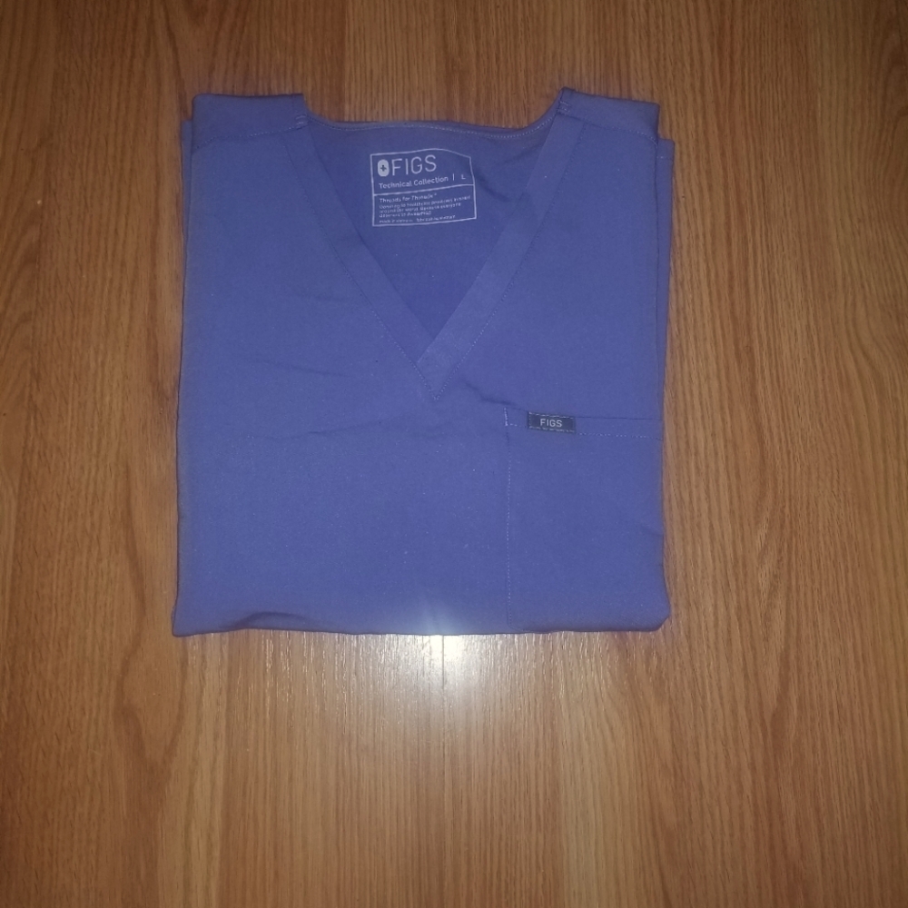 FIGS Purple Scrub Top, size L